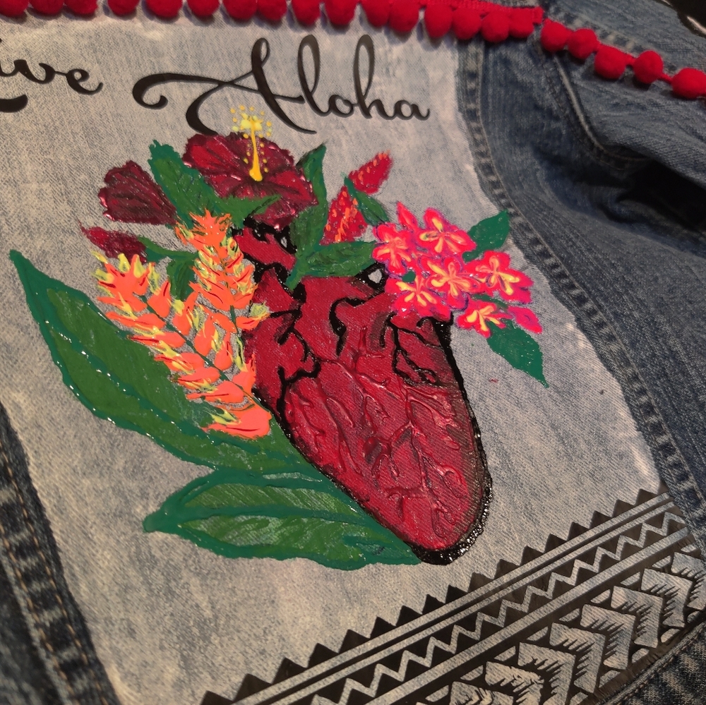 Handpainted Denim Jacket - Picture 2 of 16